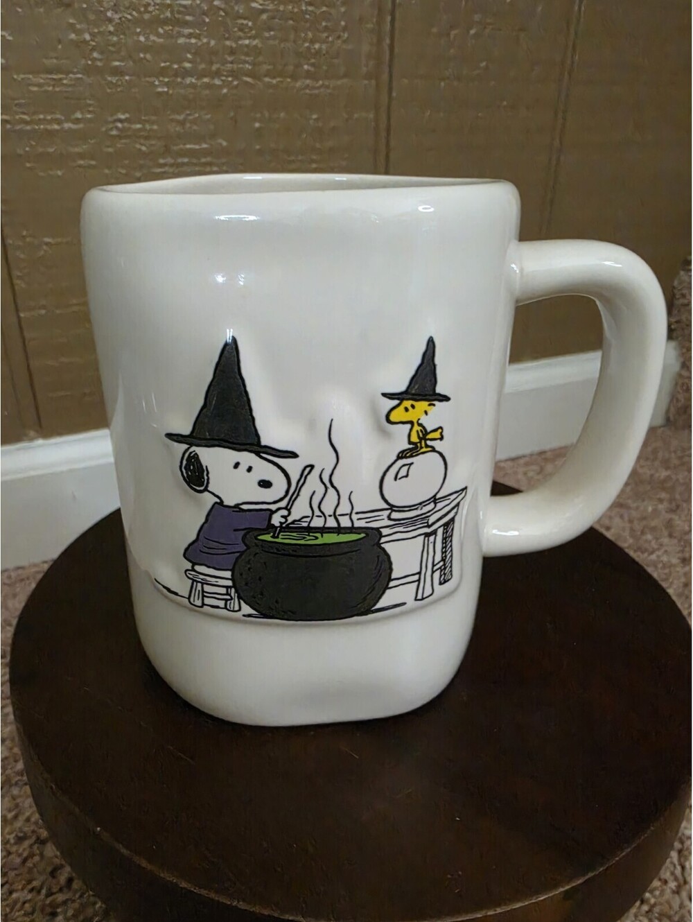 Rae Dunn x Peanuts Halloween SNOOPY Mug with Woodstock and Cauldron [COPY]